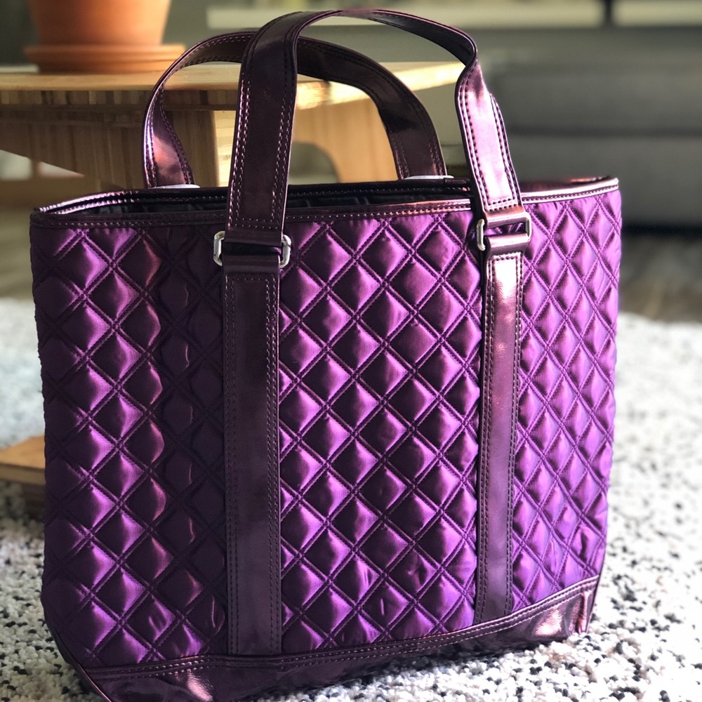 Marc By Marc Jacobs Quilted Tote Bag Purple New